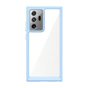 Ốp Lưng Trong Suốt Samsung Galaxy Note 20 Ultra Clear Transparent Back Cover Capas Frame Bumper Chống Sốc Chống Trầy Xước Vỏ Silicon Mềm Có Thể Giặt Được