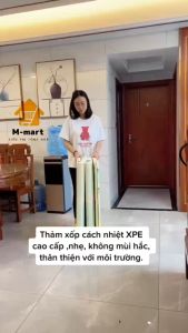 Thảm xốp cho bé gấp gọnthảm xpe Hàn Quốc tấm lót trải sàn 2 mặt chống thấm chống trơn phủ silicon cho bé nằm chơi