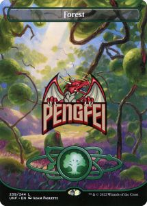 Magic the Gathering Forest Track Basic Land Unf Chicken Fly 4 English Baseball Fans Goods Sports Fitness Yoga Products