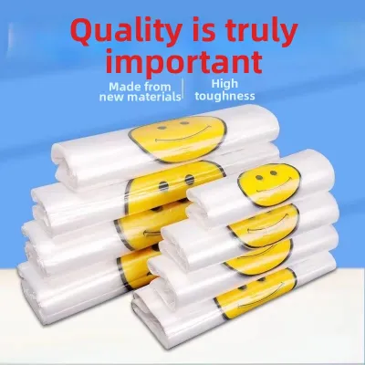 Transparent Portable Plastic Bags for Food Packaging and Delivery