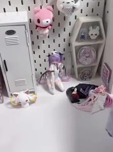 Bandai | 14cm PMMM Magical Girl Anime Figure Kaname Madoka Akemi Homura Figure Noodle Stopper Cute Loli Sitting Collection Model Toy Gift