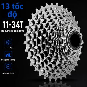 GOLDIX | Bộ Líp Xe Đạp Đường Trường GOLDIX R9100 13 Tốc Độ 11-34T Siêu Nhẹ 210g Thép CNC Moay-ơ HG Dành Cho Xe Đạp Đường Trường Và Đường Sỏi
