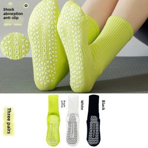 Kids Yoga Socks Non-Slip Floor Socks Professional Pilates Indoor Sports Girls Dance Socks Color Tube Socks