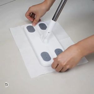 Electrostatic Flat Mop Disposable Dust Removal Lazy Mop Tisu Pakai Buang 99/117CM Long HandleTelescoping Dry Wet Wipes Floor Hair Cleaning Mop 静电拖把