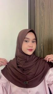 Bergo Hamidah Instan Sport Jersey Terlaris - BERGO INSTAN HAMIDAH JERSEY PREMIUM ADEM JATUH DAILY