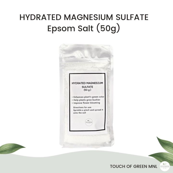 MAGNESIUM HYDRATED SULFATE (50g) Epsom Salt Lazada PH