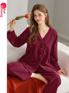 FENTENG | Warm Anti-Static Ladies Pajama Set Coral Fleece