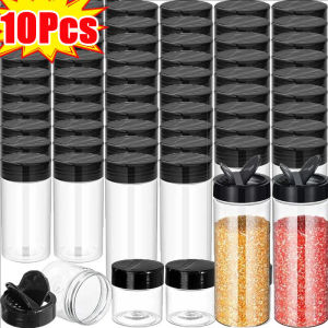 10 ชิ้น 100-300 มล. ขวดเครื่องปรุงพร้อมฝาผีเสื้อใส / ขวดเครื่องเทศความจุขนาดใหญ่ / กล่องเครื่องปรุงบาร์บีคิวเกลือพริกไทยวานิลลา / กระปุกเก็บของในครัว อุปกรณ์เสริมในครัว