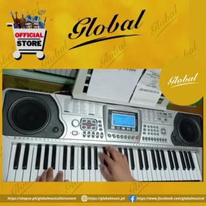 GLOBAL KEYBOARD GL 800 61 STANDARD KEYS (WITH FREE STAND) with USB MP3 PLAYER MIDI out W/ Tanspose VIBRATO and SUSTAIN / 3 Learning Lesson Mode / Single Finger and Multi Finger Functions /