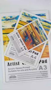 Tập sổ Canvas Vẽ Màu AcrylicSơn Dầu Canvas Pad 10 Tờ Toan 280Gsm