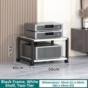 QINQI | HI-FI Compatible Movable Tiered Speaker Stand