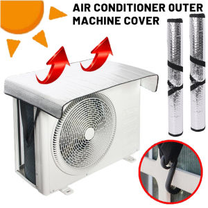 47x94CM Outdoor Air Conditioning Outer Cover Sunshade Waterproof Air Conditioning Aluminum Film Protective Cover