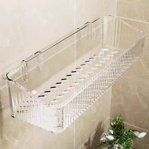 Bathroom Wall Mounted Drill Free Organizer Shelf