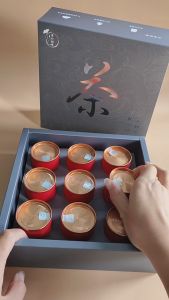 Fasimiyu ชาของขวัญ ชากุหลาบ 9 กระป๋อง/กล่อง（กระป๋องขนาดเล็ก/45g）ชาดอกไม้  ชาจีนบำรุงผิว Rose tea ชาจีน ชาดอกไม้เพื่อสุขภาพ