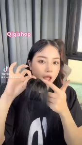 Mái Thưa Giả Bằng Tóc Thật Hàng Dệt Tay 100% Tóc Mái Giả Phong Cách Hàn Quốc QiQiShop