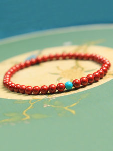 Original Design Fine-Style Sandalwood Agate Female Bracelet Lucky Charm Beads Wristband for Chinese Zodiac Year Gifts