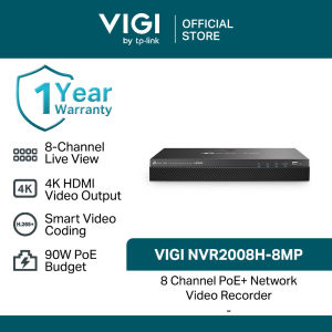 tp-link VIGI NVR2008H-8MP VIGI 8 Channel PoE+ Network Video Recorder | TP-Link VIGI by EJD