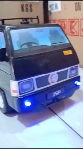 Mainan Anak Mobil Bak pickup Pick Up Losbak Black Lampu Dan Musik Telolet basuri Sni Murah
