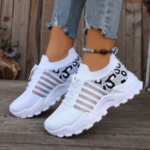 Woman shoes Leopard print sneakers lightweight and breathable womens casual sneakers sale shoes with free shipping
