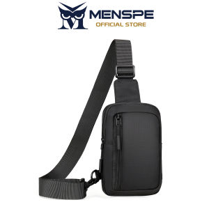 MENSPE Mens Crossbody Bag Fashion Mini Waterproof Oxford Cloth Mobile Phone Bag Casual Lightweight Bags Outdoor Sports Chest Bag