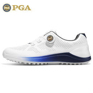 PGA | Anti-Slip Breathable Mens Golf Shoes With Spikes And Rotating Laces