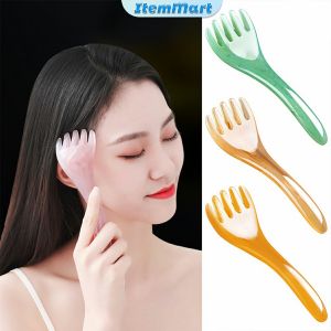 ItemMart Resin Head Massage Comb & Five Claws Massager Stick