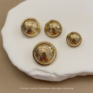 Nút Kim Loại Hình Tam Giác Phong Cách Anh Đơn Giản Mới Của Coco Nút Áo Khoác Nút Áo Khoác Nút Tròn Đa Năng Nút Áo Khoác Nút Trang Trí