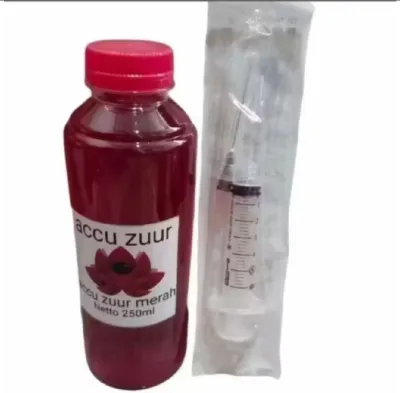Air Aki Zuur 250 ml+bonus suntikan – Kemasan Praktis