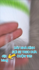 [SỢI DẠNG MÀNG] Sợi se nông nghiệp DÂY NHÀ KÍNH dây treo dưa lưới cà chua ớt chuông... đường kính 2mm