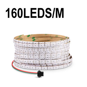 5MM Ultra Narrow WS2812B + 2020SMD LED Strip Light DC5V 60/160LEDs/M Digital Dream Color LED Strip RGBIC Addressable