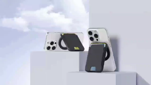 New model suitable for MagSafe mobile phone magnetic card holder iPhone16 multi-angle hinge bracket magnetic card box