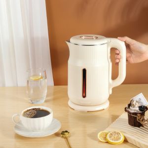 KWE Teko Listrik 2.0L Double Wall Ceret 304 Food Grade Ketel 2025 Pemanas Air Elektrik Electric Kettle Wadah Masak Air