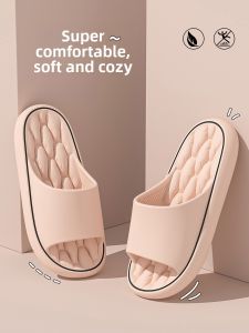 MONLEYTA | Thick Bottom Slippers Womens Mens Bath Slippers Anti-Slip Indoor Outdoor Wear Summer Fashionable EVA Material Slip-On Shoes