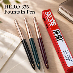 Hero 336Retro Fountain Pen Classic Design Fine 0.38mm Iridium Nib Smooth Writing Consistent Ink Flow for Daily Use