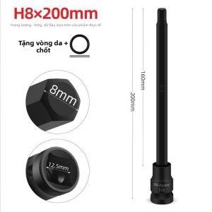 Bộ Cờ Lê Tác Động Lỗ Lục Giác 1/2 Inch