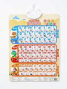 The Chinese Phonetic Alphabet Wall Sticker Audio Wall Chart Spelling Training Consonant Vowel Immature Curriculum Transition Point Reading Audio Book