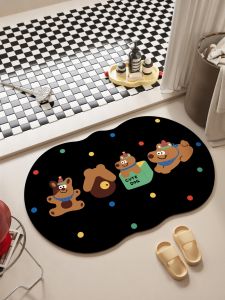 ovzf | Water Absorbing Anti-slip Diatomaceous Earth Bath Mat