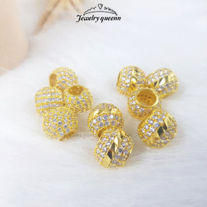 Mặt Dây Chuyền Nữ Dạng Charm Tròn Màu Vàng Nhiều Đá Cực Sang Cao Cấp | JEWELRY QUEEN