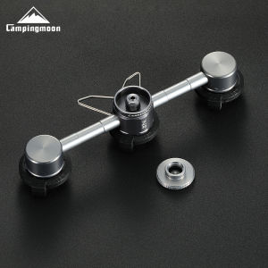 CAMPINGMOON Camping Gas Stove Accessories Card Type Fuel Tank Three Supplies One Flat Gas Stove Head Long Gas Adapter