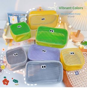 Travel Cosmetic Organizer Mesh Storage Bag