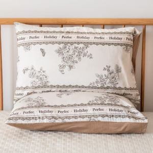 European Vintage Single Cotton Pillowcase Soft Breathable Sweat Absorbent Full Cotton Household New Model Couple Pillow Cover