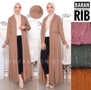 CARDIGAN PANJANG WANITA MUSLIM/OUTER GAMIS MURAH/VIKA