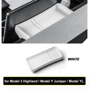 For Tesla Model 3 Y YL Juniper Highland 2025 2026 Dashboard Storage Box Central Control Screen Rear Organizer Tray ETC Tissue