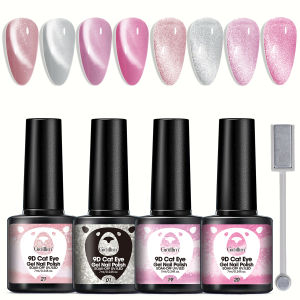 ยาทาเล็บเจลแมวตาประกายวิ้งกึ่งถาวร Groillim ขนาด 0.24 ออนซ์/หลอด เจลแม่เหล็กสุดหรูทันสมัยสำหรับคริสต์มาสและวันวาเลนไทน์