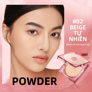 Phấn Phủ Kiềm Dầu Lâu Trôi 24H Lớp Nền Lì Chống Nước Dạng Nén Giúp Trang Điểm Hoàn Hảo Cho Mọi Loại Da