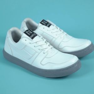 NAZREAL FOOTWEAR - Sepatu Casual Pria Sneakers Pria Terbaru Luster White Grey