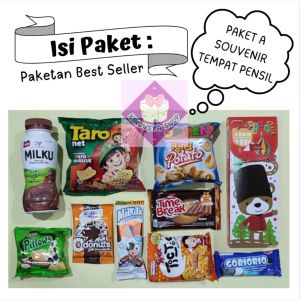 Kinovsyashop -   (Dapat 10 Pcs) Bingkisan Ulang Tahun Anak Snack lebih banyak Paket Ulang Tahun Anak/Paket Ultah Murah Meriah/Snack Ultah Murah/Paket Ulang Tahun Anak/Best Seller