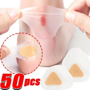 50 ชิ้นแผ่นเจลส้นเท้าไฮโดรคอลลอยด์กาวดูแลเท้าแผ่นรองส้นสูง 50 ชิ้นบรรเทาอาการปวดเท้า