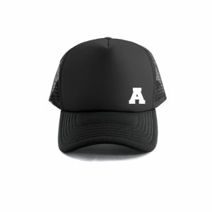 Topi Jaring Truckerhat Inisial Nama Alfabet Huruf A B C D E F G H I J K L M N O P Q R S T U V W X Y Z Keren Terbaru