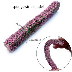 5pcs Artificial Miniature Hedge Strips Model Shrub Strips for Diy Model Making/Garden Decor/Sandtable Building Landscape/Diorama